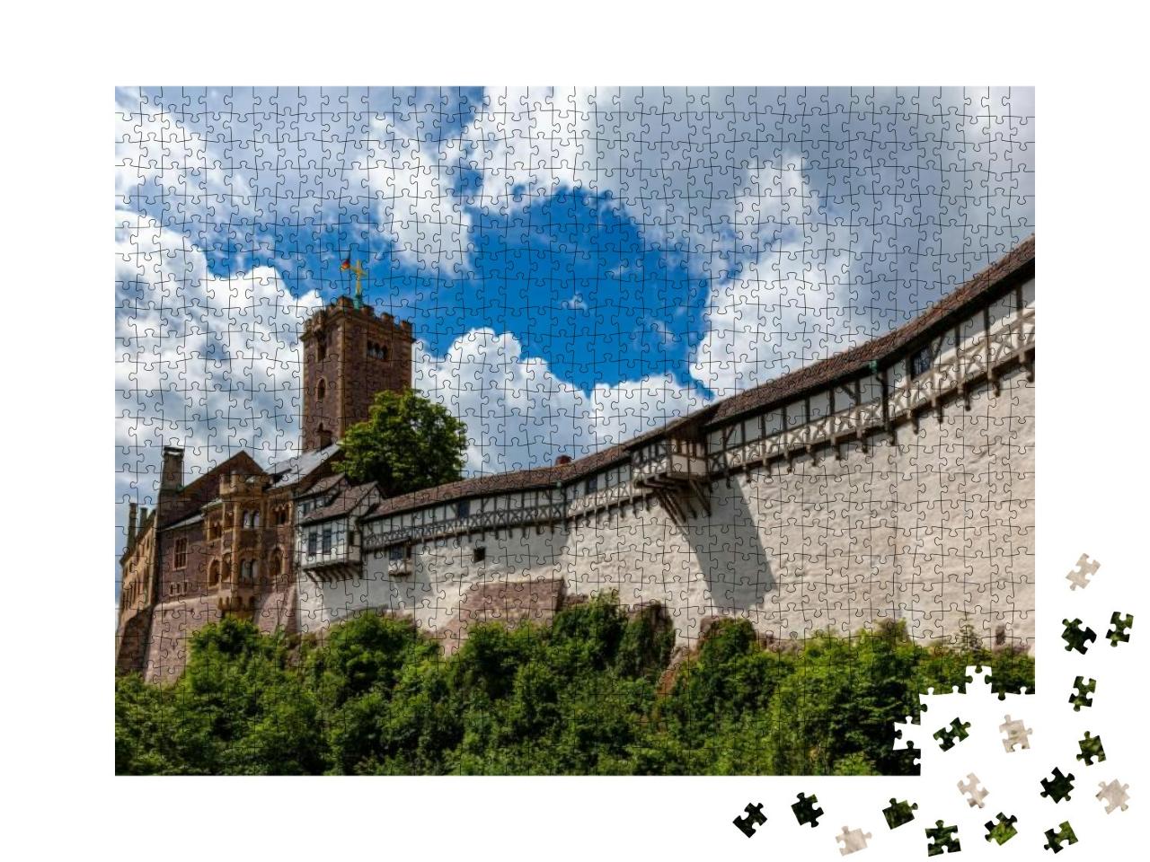 The Wartburg Castle in Thuringia Germany... Jigsaw Puzzle with 1000 pieces