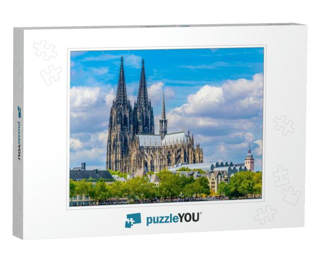 Detail of the Cathedral in Cologne, Germany... Jigsaw Puzzle
