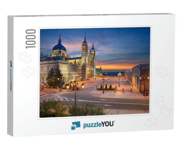Madrid. Image of Madrid, Spain with Santa Maria La Real D... Jigsaw Puzzle with 1000 pieces