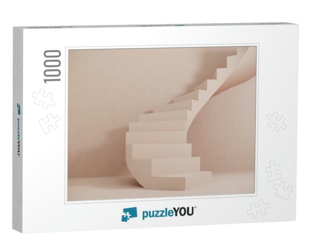 Staircase with Steps -Podium, Stand for Shoes, Cosmetics... Jigsaw Puzzle with 1000 pieces
