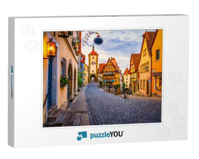 Morning View of Untere Schmiedgasse Street At the Old Tow... Jigsaw Puzzle
