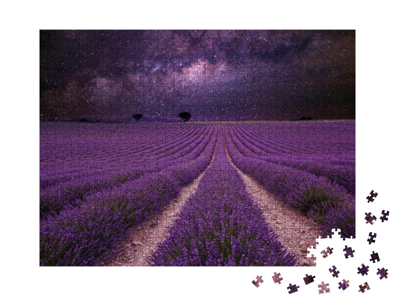 Amazing Nature Landscape. Stunning Night Landscape, Milky... Jigsaw Puzzle with 1000 pieces