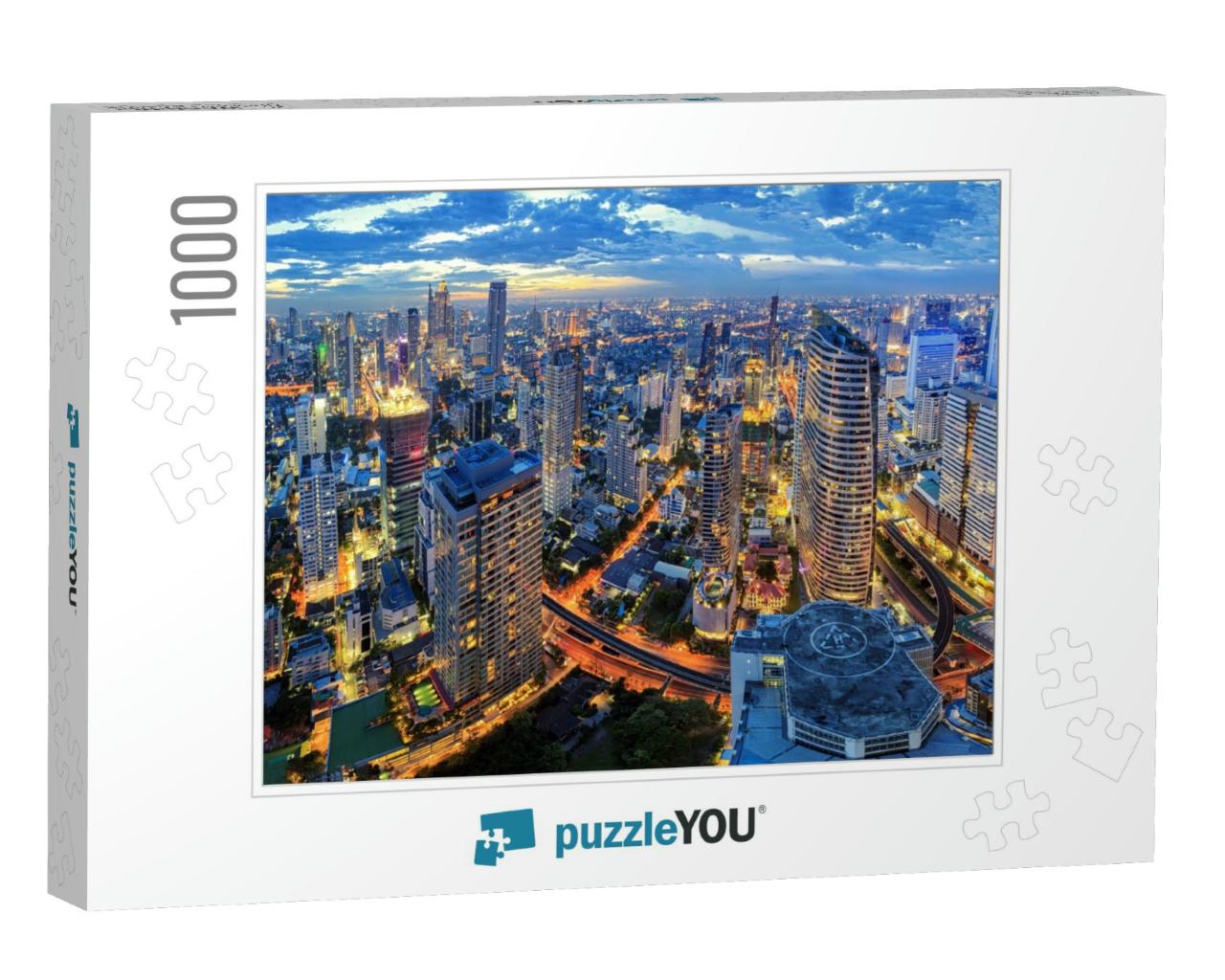 Cityscape in Middle of Bangkok, Thailand... Jigsaw Puzzle with 1000 pieces