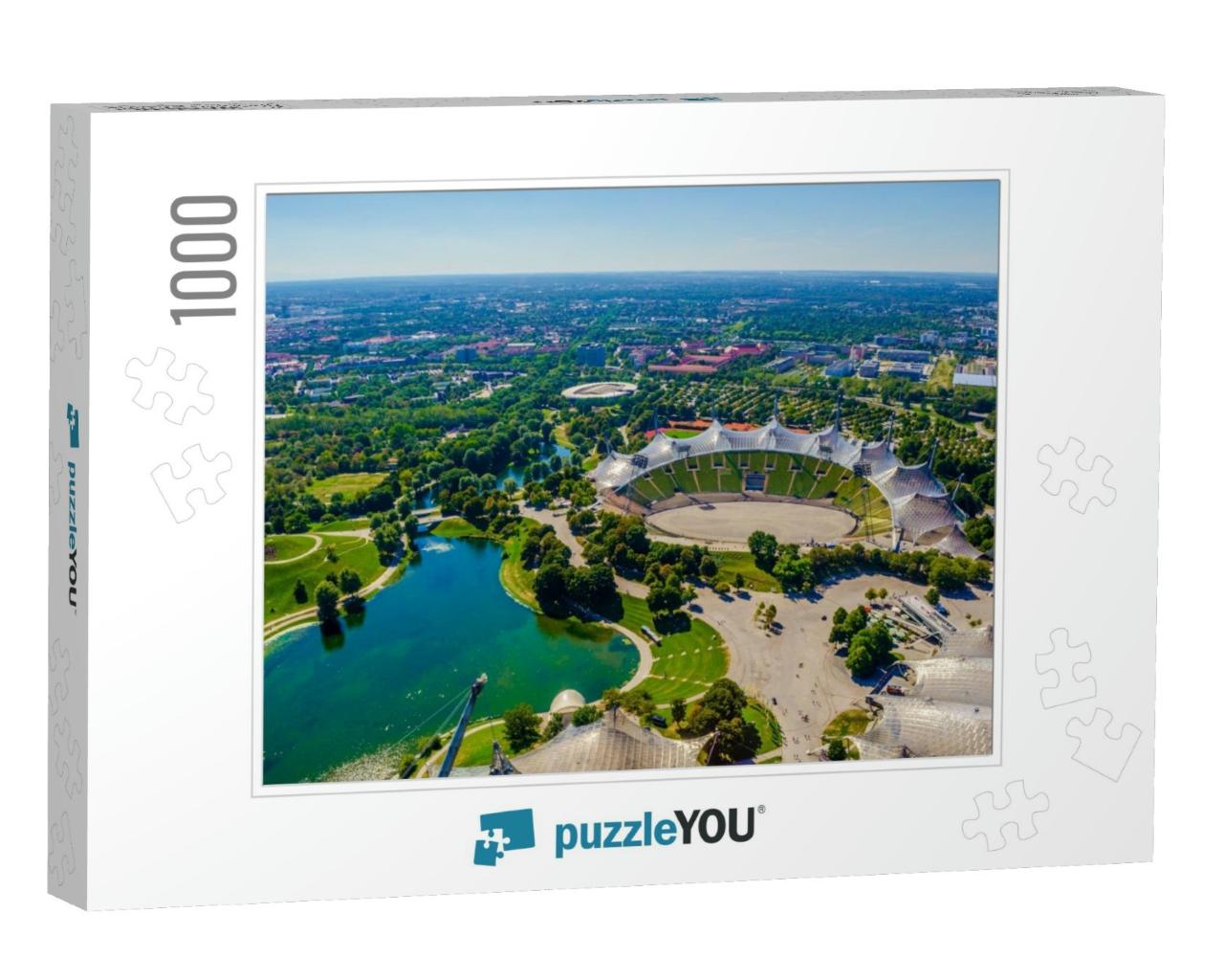 Aerial View of Olympia Park in German City Munich Which H... Jigsaw Puzzle with 1000 pieces
