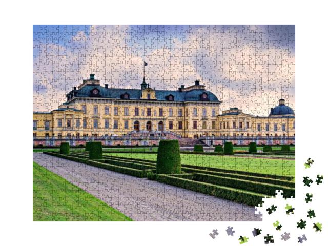 Drottningholm Palace in Stockholm, Sweden... Jigsaw Puzzle with 1000 pieces