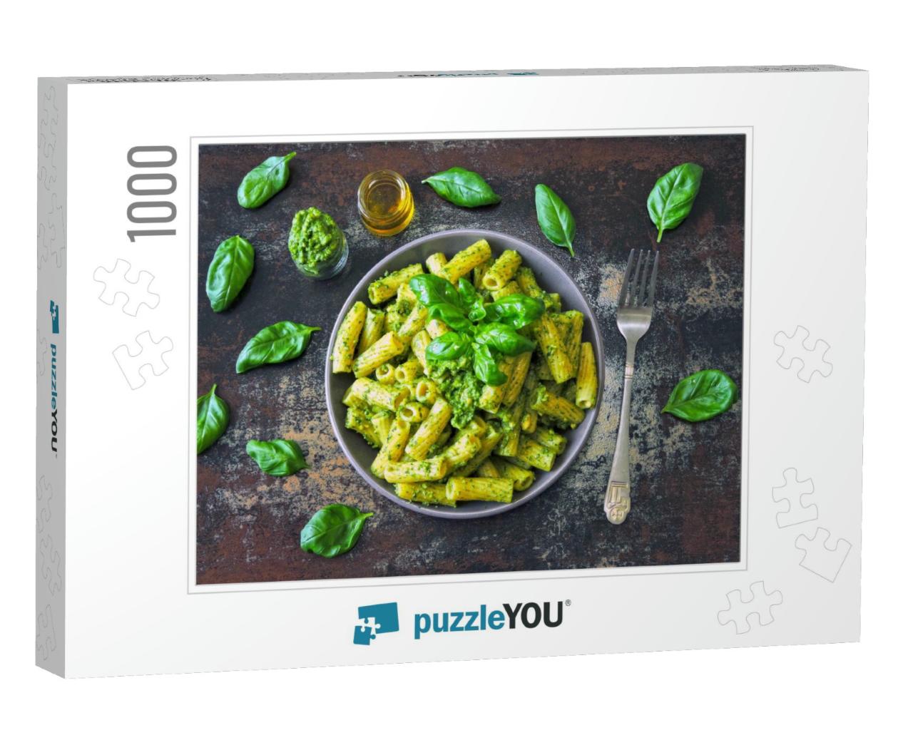 Pasta Pesto Vegan Bowl... Jigsaw Puzzle with 1000 pieces