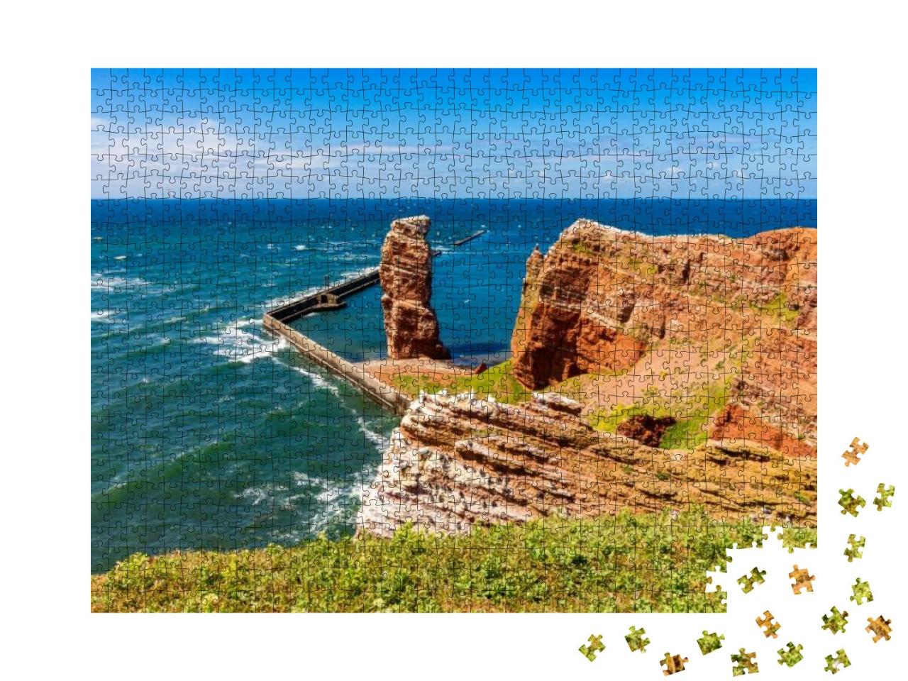 Island of Helgoland, Germany During Spring... Jigsaw Puzzle with 1000 pieces