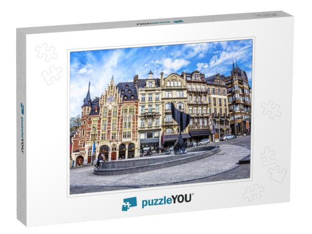 Traditional Buildings & Houses on the Streets of Brussels... Jigsaw Puzzle