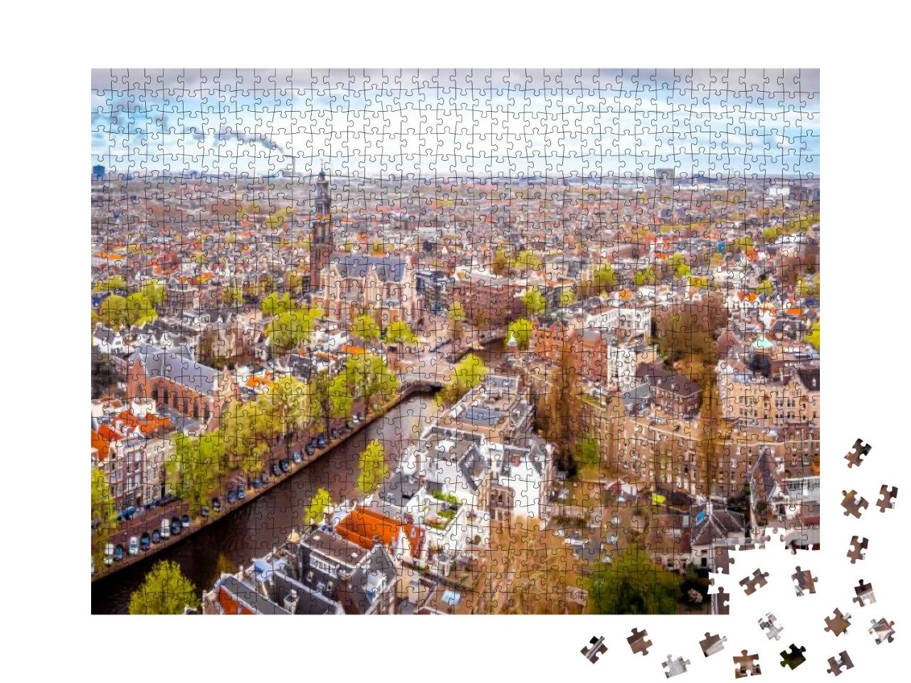 Aerial View of Amsterdam, Netherlands... Jigsaw Puzzle with 1000 pieces
