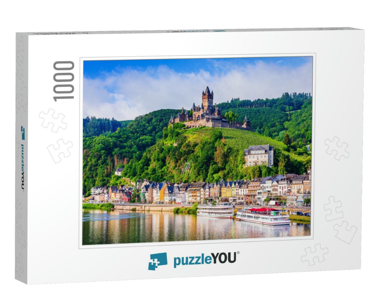 Cochem, Germany. Old Town & the Cochem Reichsburg Castle... Jigsaw Puzzle with 1000 pieces