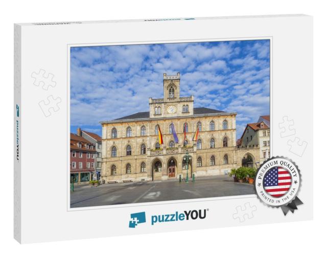 Town Hall Weimar in Germany, UNESCO World Heritage Site... Jigsaw Puzzle