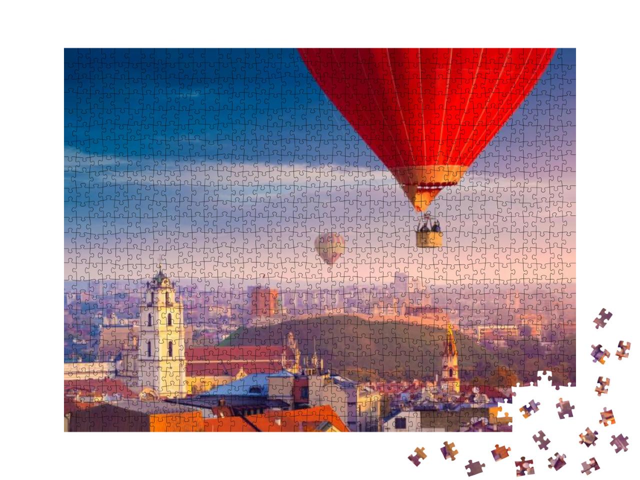 Aerial View of Vilnius, Lithuania... Jigsaw Puzzle with 1000 pieces