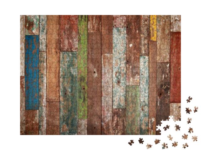 Abstract Grunge Wood Texture Background... Jigsaw Puzzle with 1000 pieces