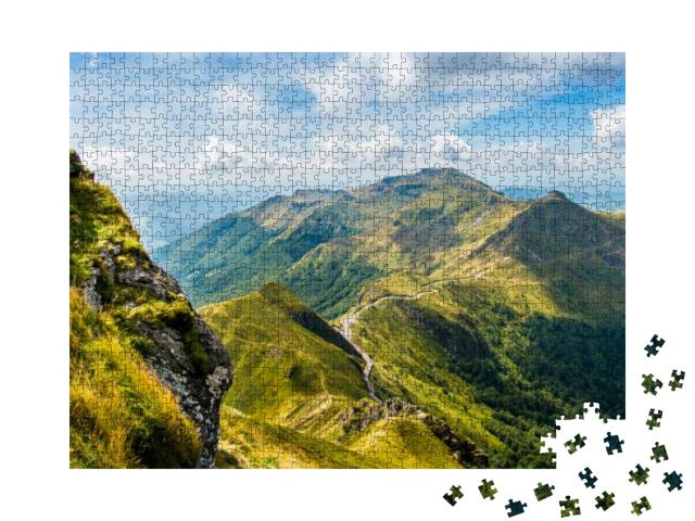 View of Puy Mary, Auvergne, France... Jigsaw Puzzle with 1000 pieces