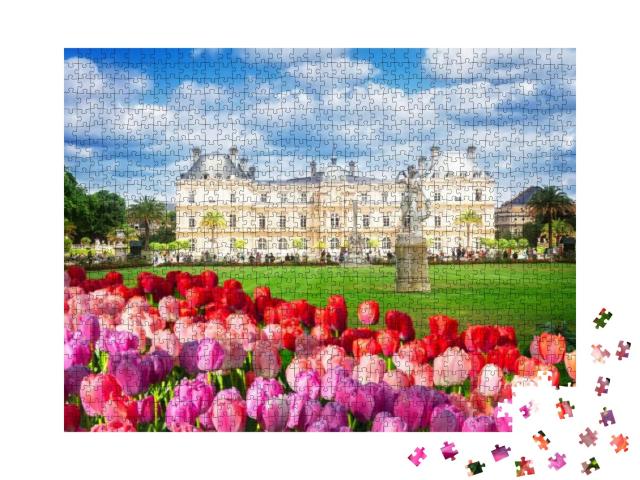 Luxembourg Garden in Paris... Jigsaw Puzzle with 1000 pieces