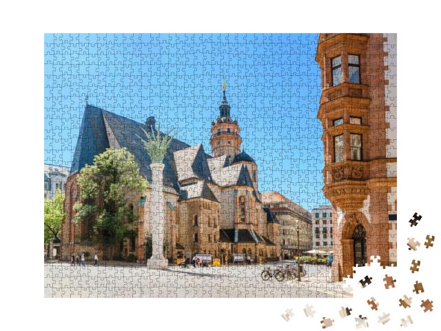 Nikolaikirch St Nicholas Church in Leipzig, Germany... Jigsaw Puzzle with 1000 pieces