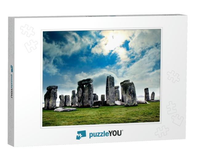Stonehenge England. the Mysterious & Ancient UNESCO World... Jigsaw Puzzle