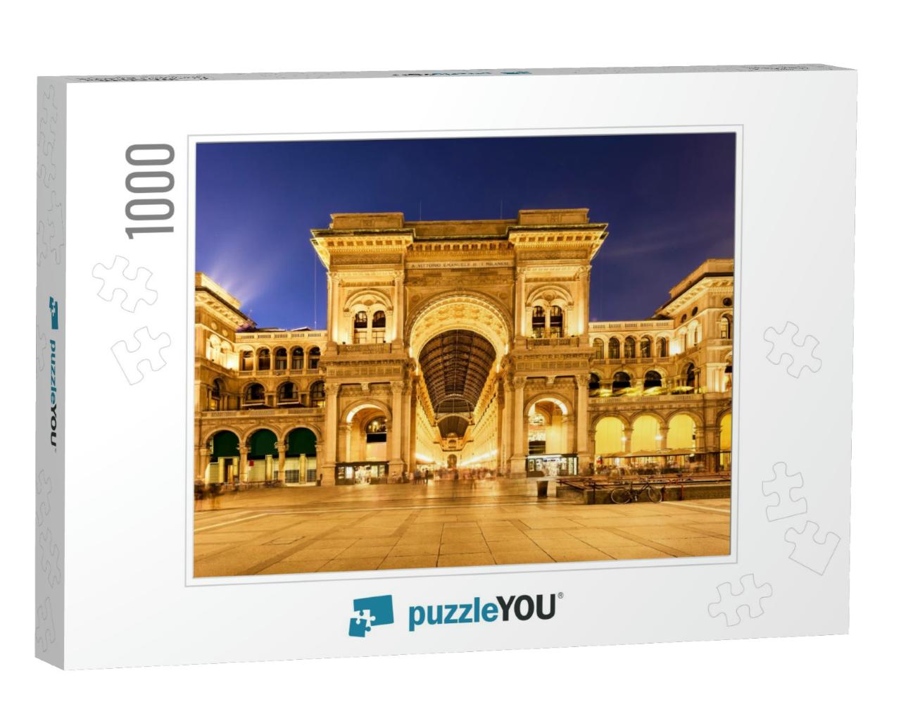 Vittorio Emanuele Ii Gallery in Milan, Italy... Jigsaw Puzzle with 1000 pieces