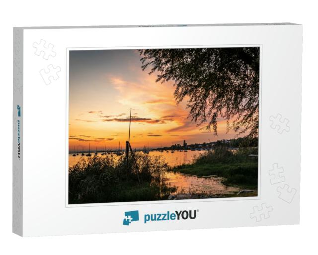 Spectacular Sunset At the Western Part of Lake Constance... Jigsaw Puzzle