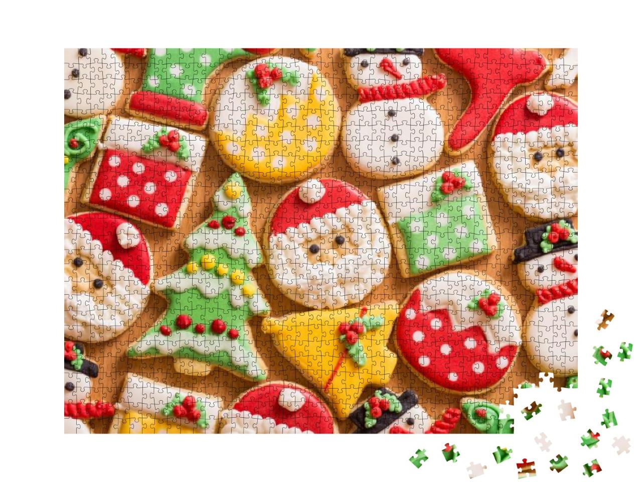 Gingerbread Cookies, Christmas Cookies, Homemade... Jigsaw Puzzle with 1000 pieces