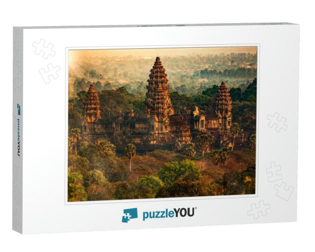 Amazing View Down from Angkor Tom on Late Evening/ Angkor... Jigsaw Puzzle