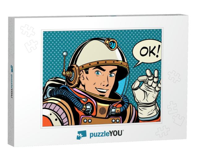 Ok Astronaut Man Okay Gesture Well... Jigsaw Puzzle