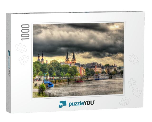 View of Koblenzs Embankment - Germany... Jigsaw Puzzle with 1000 pieces