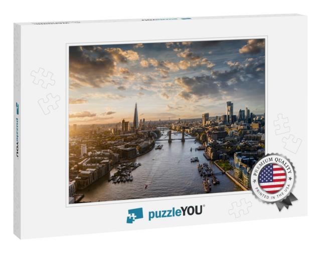 Wide Panoramic View to the Modern Skyline of London, Unit... Jigsaw Puzzle