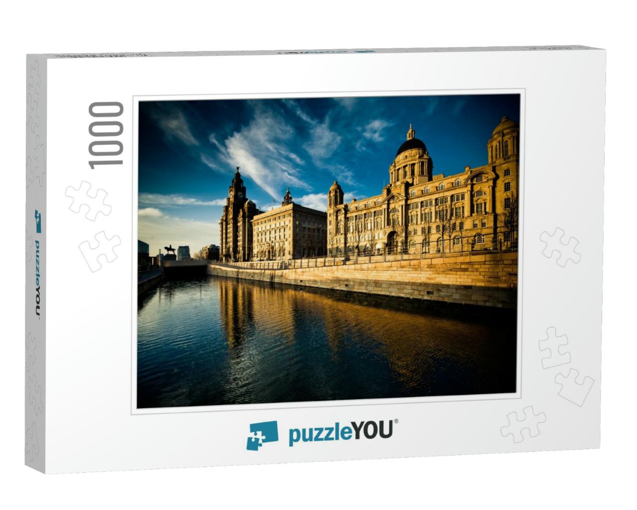 The Stunning Skyline - the Three Graces of Liverpool... Jigsaw Puzzle with 1000 pieces