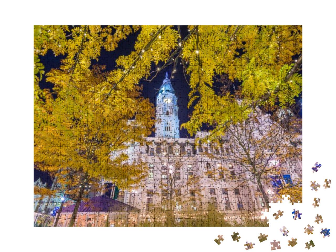 Philadelphia, Pennsylvania, USA At City Hall Tower During... Jigsaw Puzzle with 1000 pieces