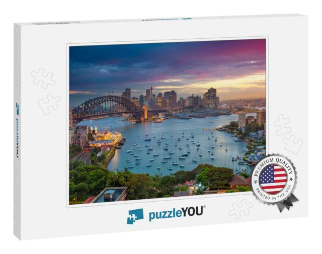 Sydney. Cityscape Image of Sydney, Australia with Harbor... Jigsaw Puzzle