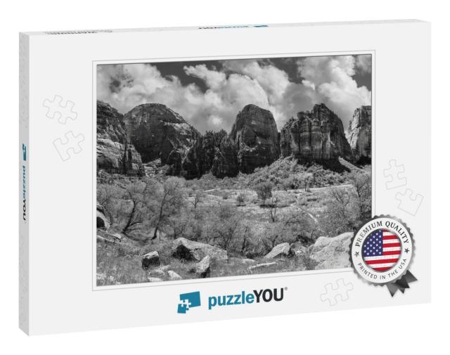 Big Bend in Zion National Park, Utah, Usa... Jigsaw Puzzle