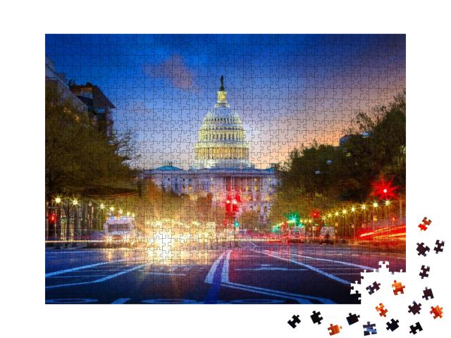 The United States Capitol Building in Washington Dc... Jigsaw Puzzle with 1000 pieces