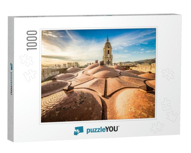 Nice Sunset on the Roof of Malaga Cathedral Malaga Spain... Jigsaw Puzzle with 1000 pieces