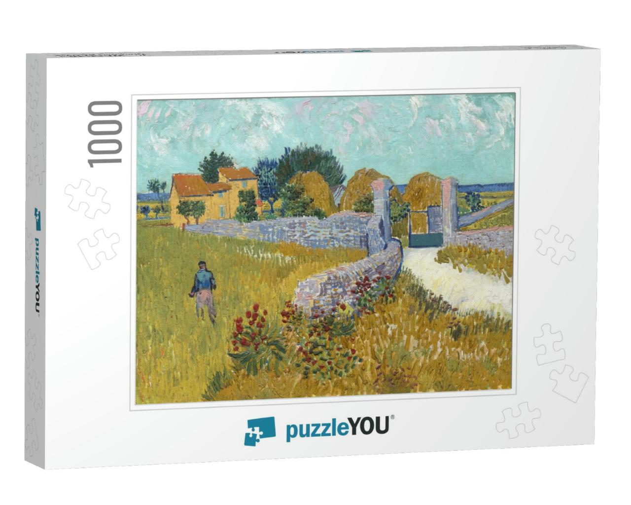 Farmhouse in Provence, by Vincent Van Gogh, 1888, Dutch P... Jigsaw Puzzle with 1000 pieces
