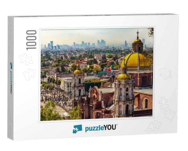 Mexico. Basilica of Our Lady of Guadalupe. Cupolas of the... Jigsaw Puzzle with 1000 pieces