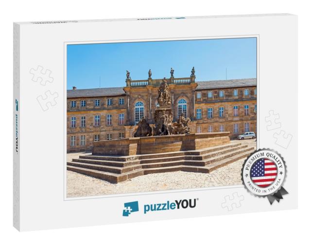 Historic Margrave Fountain German Markgrafenbrunnen in th... Jigsaw Puzzle
