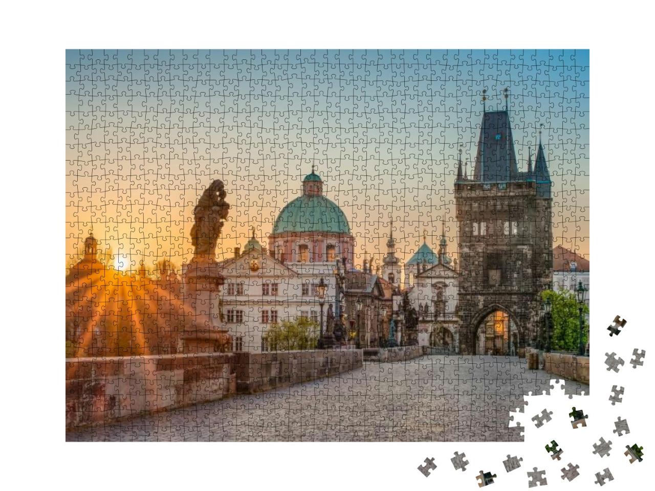 Sun Rays Filling the Scene with Colors During Sunrise on... Jigsaw Puzzle with 1000 pieces