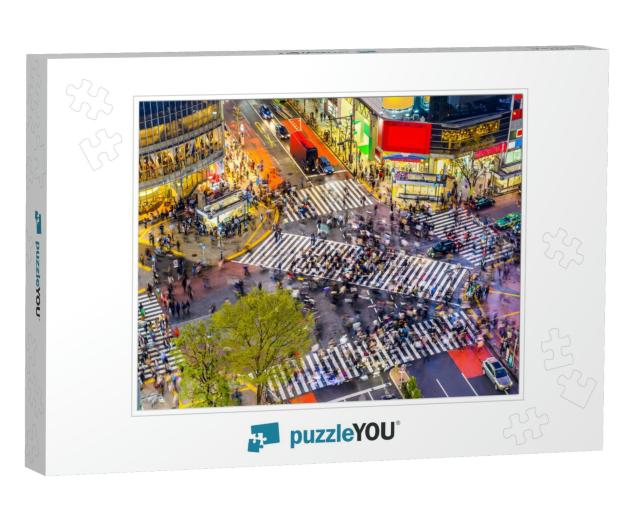 Tokyo, Japan View of Shibuya Crossing, One of the Busiest... Jigsaw Puzzle