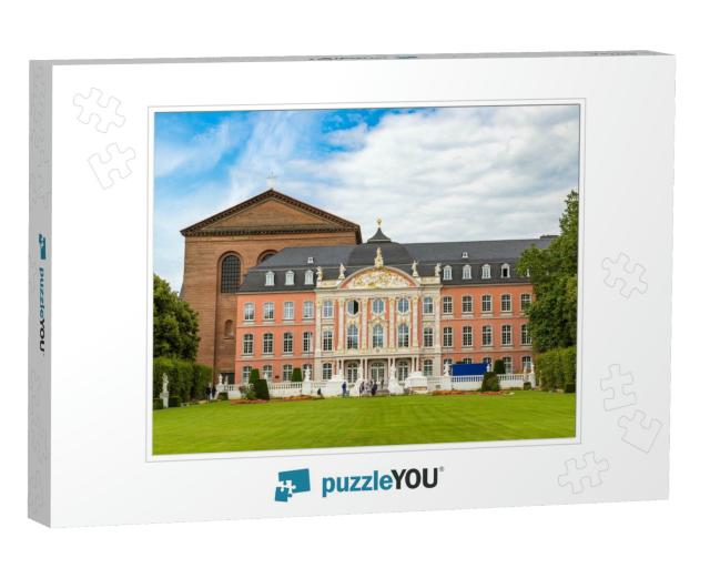 Electorate Palace Kurfurstliches Palais in Trier in a Bea... Jigsaw Puzzle