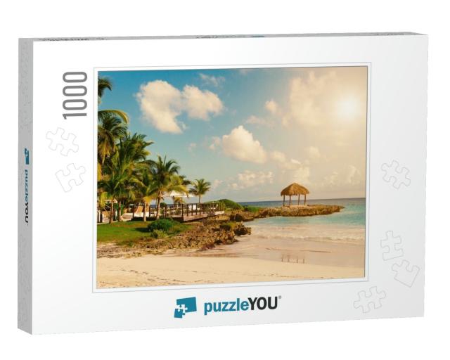 Tropical Paradise. Dominican Republic, Seychelles, Caribb... Jigsaw Puzzle with 1000 pieces