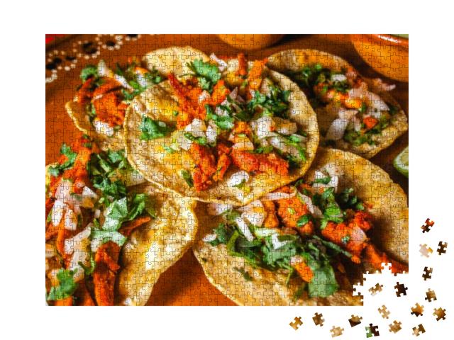 Tacos Al Pastor is Mexican Food, Mexico City... Jigsaw Puzzle with 1000 pieces