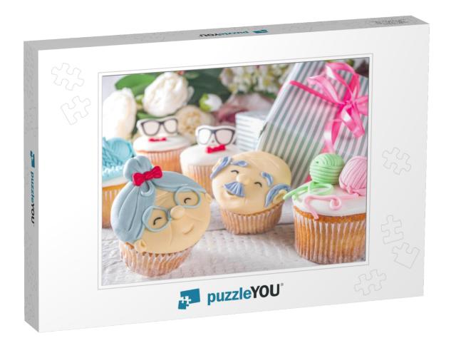 Grandparents Day Holiday Concept, Grandmother &... Jigsaw Puzzle