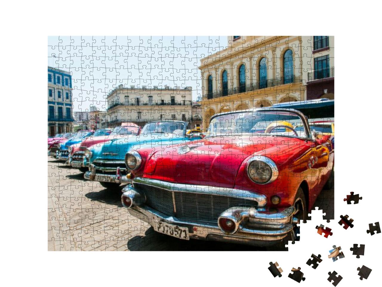 Havana Cuba Classic Cars... Jigsaw Puzzle with 500 pieces
