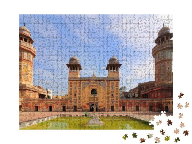 Wazir Khan Mosque Name of Masjid in Pakistan... Jigsaw Puzzle with 1000 pieces