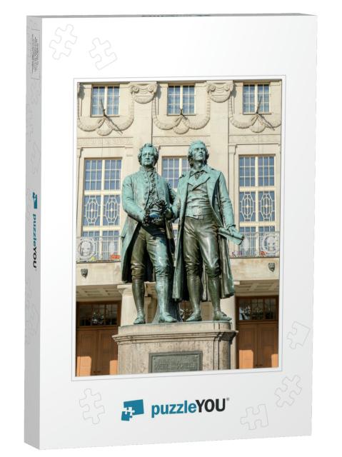 Monument to Goethe & Schiller Before the National-Theater... Jigsaw Puzzle