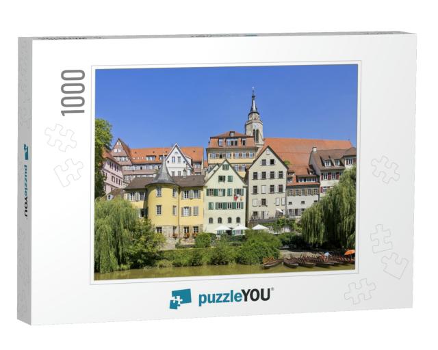 Tubingen, Germany - Historical Waterfront of the Town of... Jigsaw Puzzle with 1000 pieces