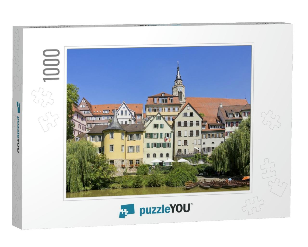 Tubingen, Germany - Historical Waterfront of the Town of... Jigsaw Puzzle with 1000 pieces