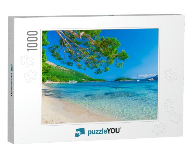 Playa De Formentor Cala Pi De La Posada, Beautiful Beach... Jigsaw Puzzle with 1000 pieces