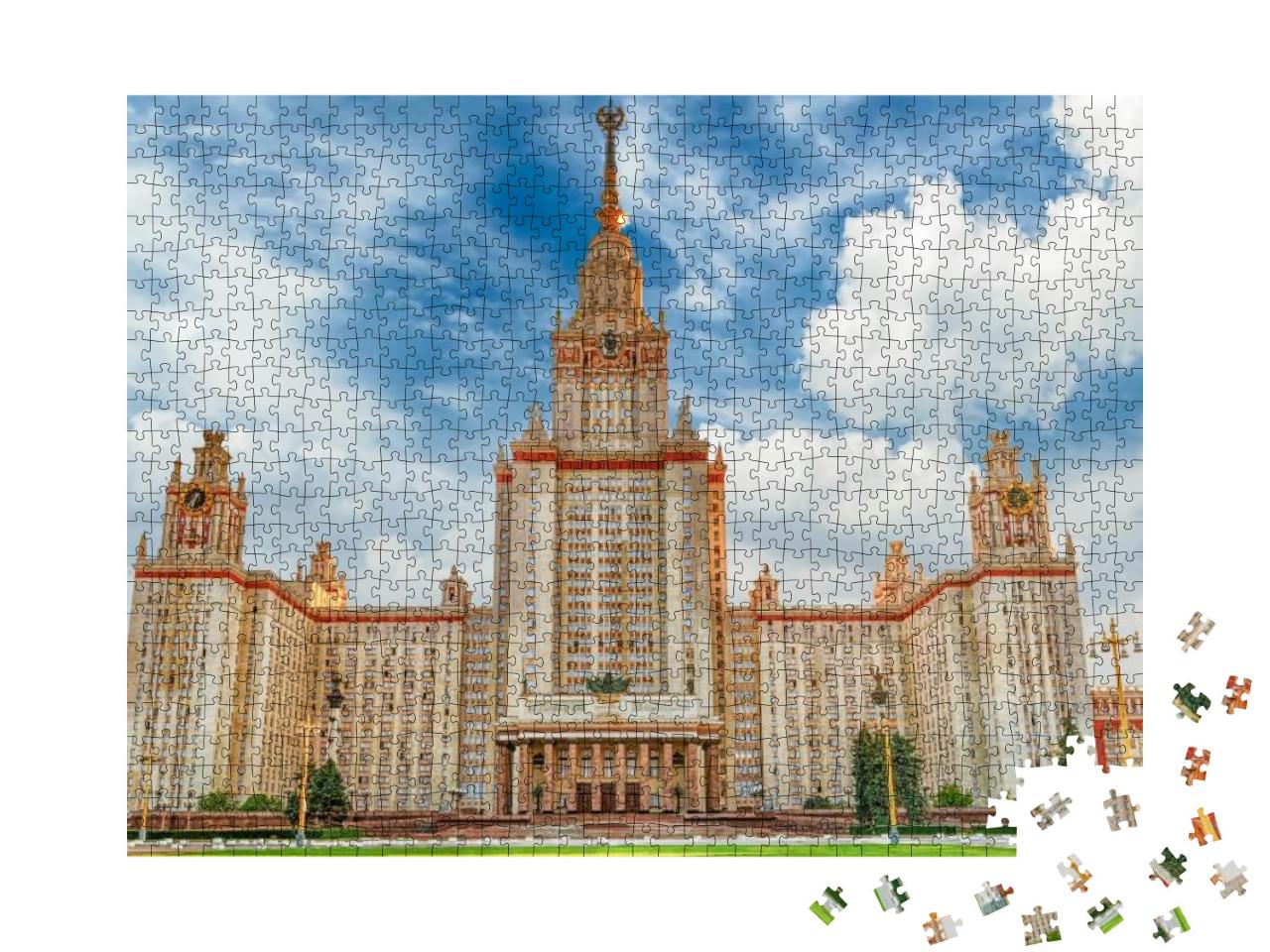 Lomonosov State University, Iconic Building & Sightseeing... Jigsaw Puzzle with 1000 pieces